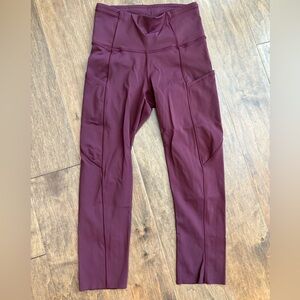 Lululemon size 2 leggings, maroon